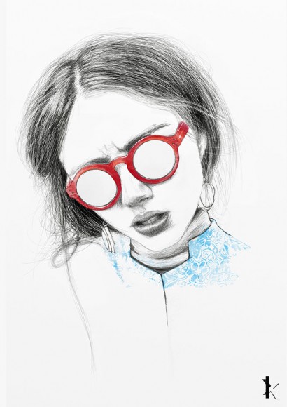 Fashion illustration and portraits of the youth by Kirill Hohlov