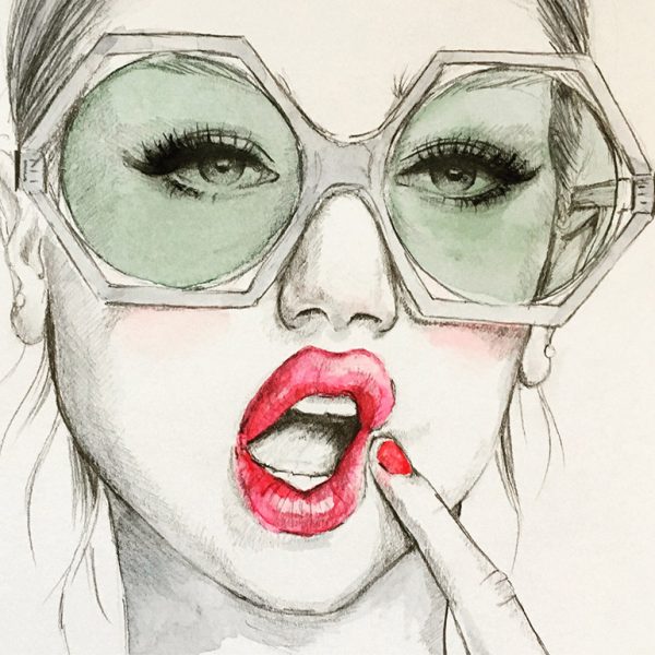 Fashion drawings and illustrations by Suze Hogan