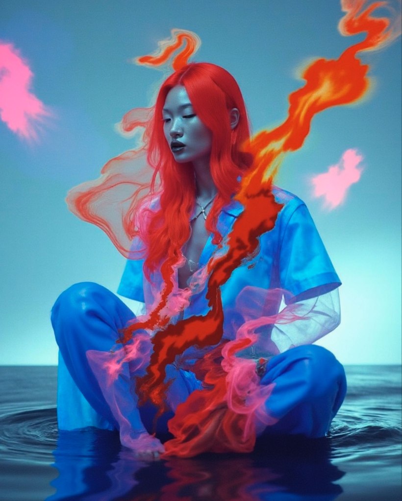 Surreal Fashion AI imagery Created by Sarah Radcliff