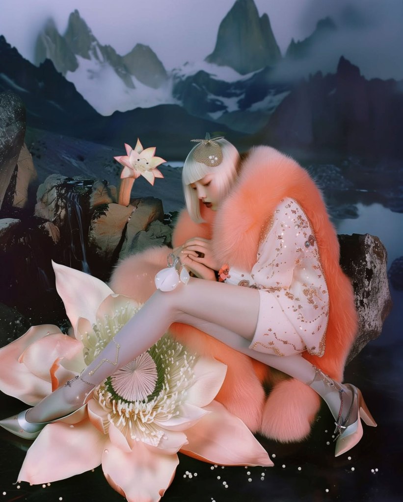 Surreal Fashion AI imagery Created by Sarah Radcliff