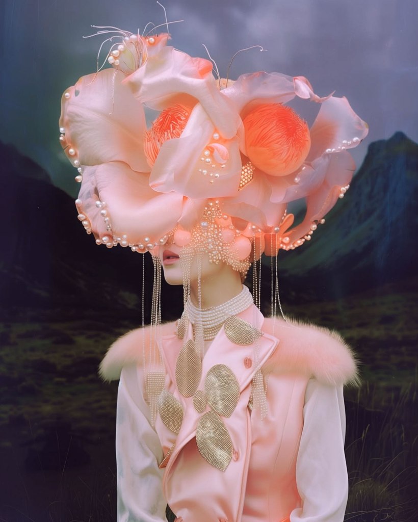 Surreal Fashion AI imagery Created by Sarah Radcliff
