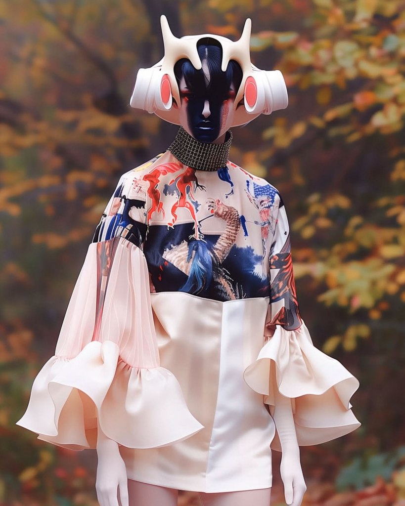 Surreal Fashion AI imagery Created by Sarah Radcliff