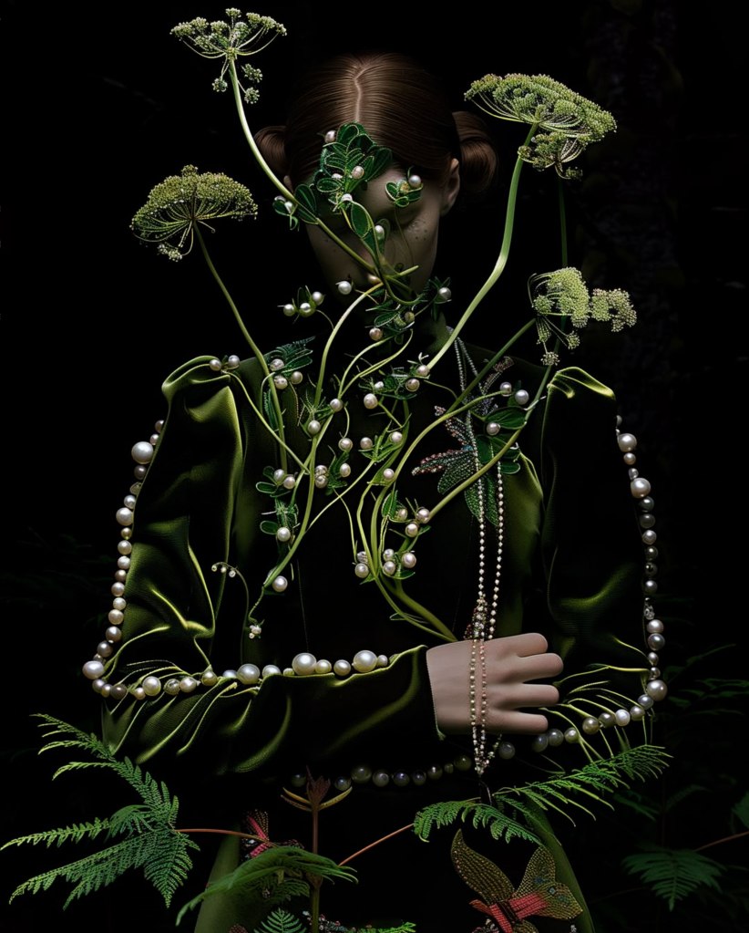 Surreal Fashion AI imagery Created by Sarah Radcliff