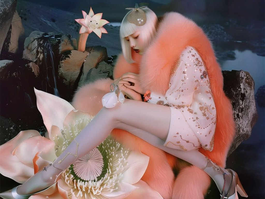 Surreal Fashion AI imagery Created by Sarah Radcliff