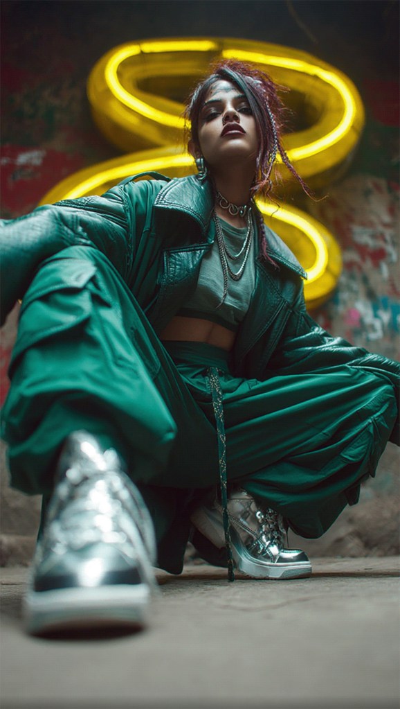 Meet Saaz JS: The Rising Indian AI Artist Generating Urban Culture and fashion editorial