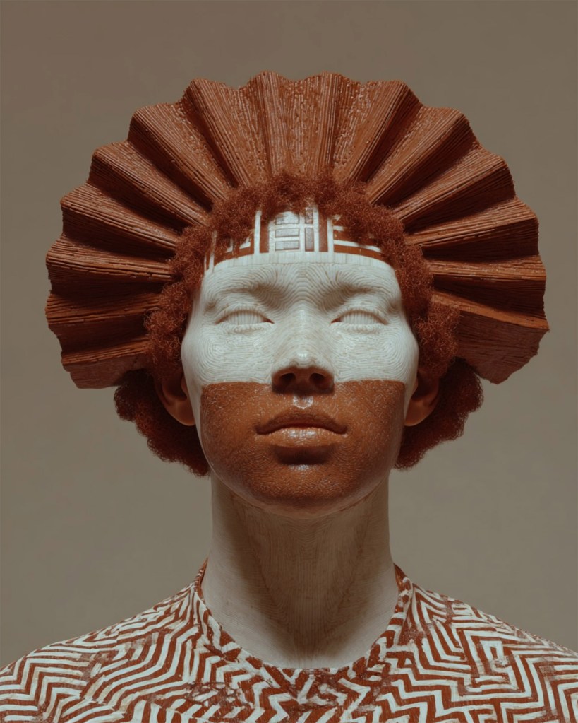 Fusedzone AI art showcasing cultural motifs and generative design techniques